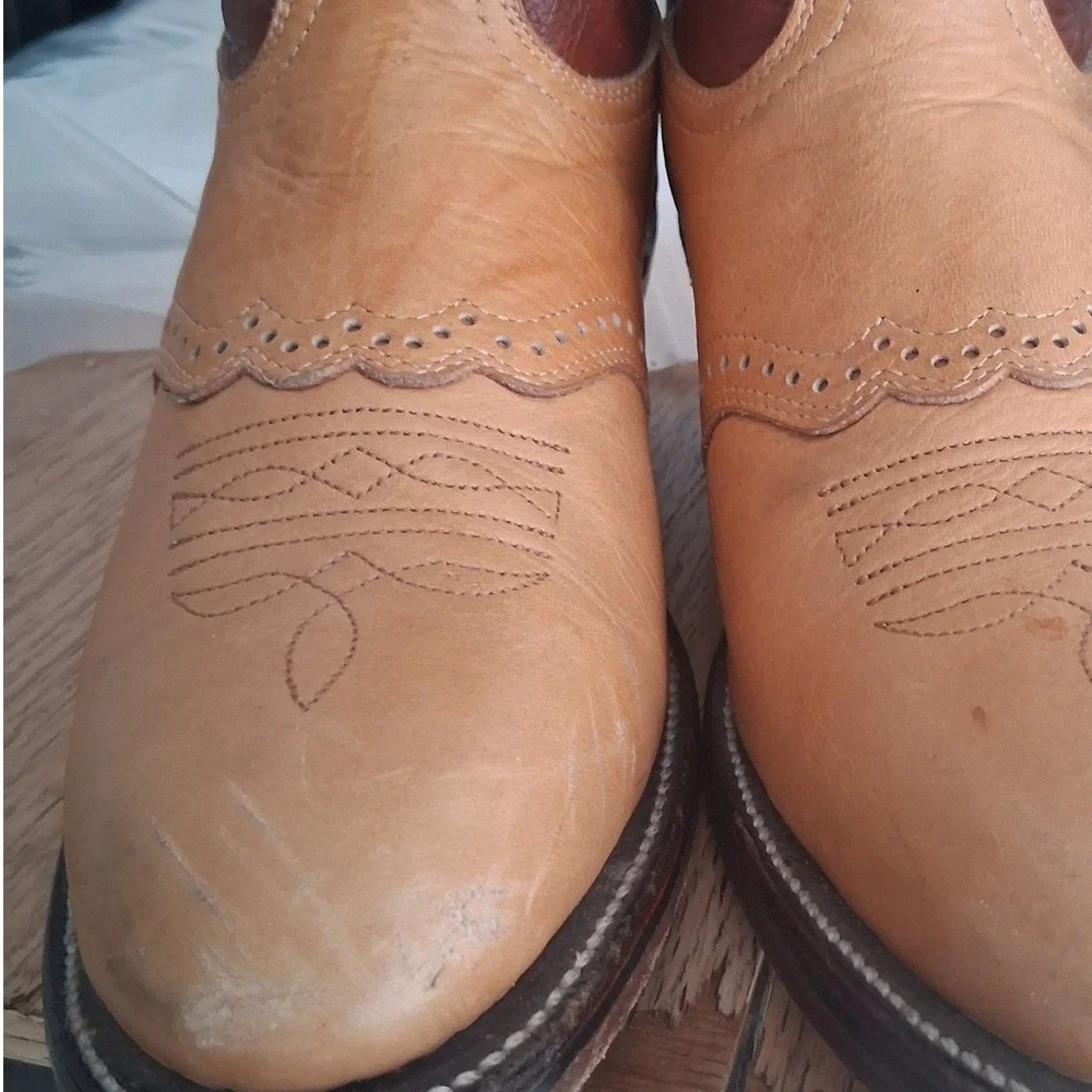 Boulet Canada Mens size‎ 9 Western Leather Cowboy Country Farm Barn Rodeo Boots